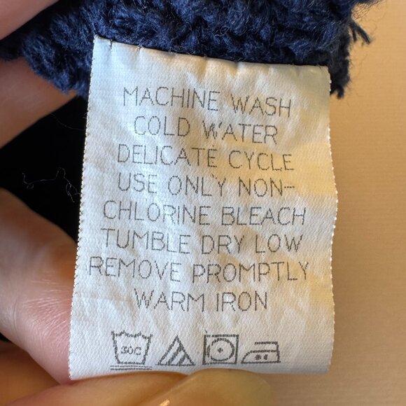 TN Vols Embroidered Waffle Knit Sweater Vest Mens XXL Navy VTG USA Made - Picture 10 of 11